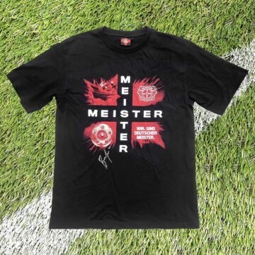 Signed Victor Boniface Shirt - Bayer Leverkusen Bundesliga Champion 2024