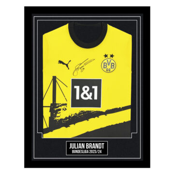 Julian Brandt Signed Framed Shirt - Bundesliga 2023/24