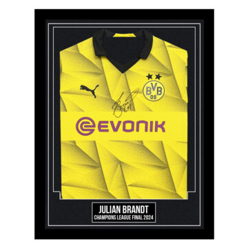 Signed Julian Brandt Framed Shirt - Champions League Final 2024