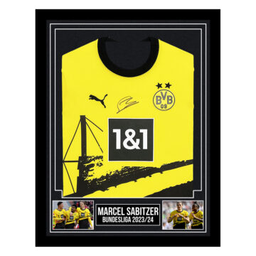 Signed Marcel Sabitzer Framed Borussia Dortmund Shirt - Bundesliga 2023/24