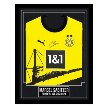 Marcel Sabitzer Signed Framed Borussia Dortmund Shirt - Bundesliga 2023/24