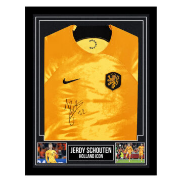 Signed Jerdy Schouten Framed Shirt - Holland Icon
