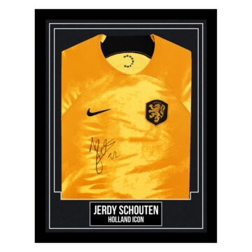 Jerdy Schouten Signed Framed Shirt - Holland Icon