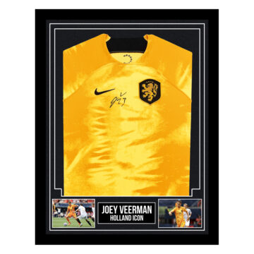 Signed Joey Veerman Framed Shirt - Holland Icon