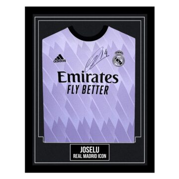 Signed Joselu Framed Shirt - Real Madrid Icon