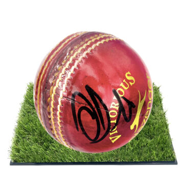 Signed Tom Hartley Framed Ball - England Cricket Icon