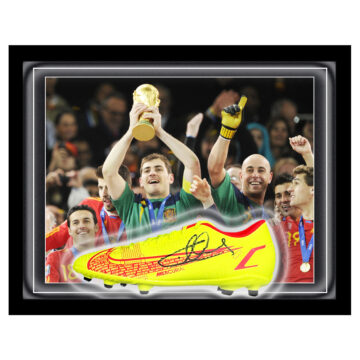Signed Iker Casillas Boot Framed Dome - World Cup Winner 2010