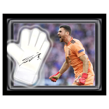 Signed Unai Simon Glove Framed Dome - Spain Euro 2024