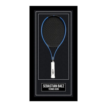Signed Sebastian Baez Framed Racket - Tennis Icon Autograph