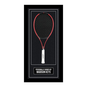 Signed Madison Keys Framed Racket - Tennis Autograph