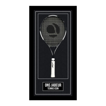 Signed Ons Jabeur Framed Racket - Tennis Icon