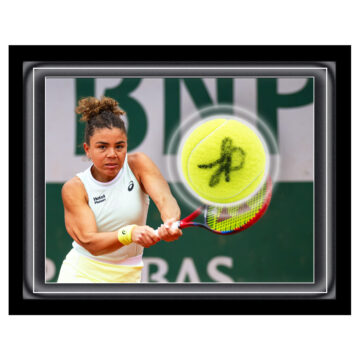 Signed Jasmine Paolini Ball Framed Dome - Tennis Icon