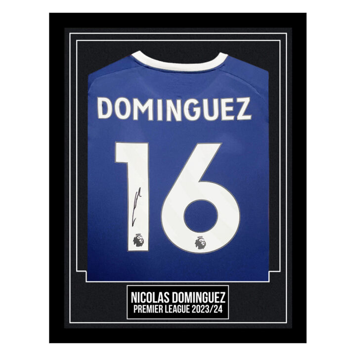 Nicolas Dominguez Signed Framed Third Shirt - Premier League 2023/24