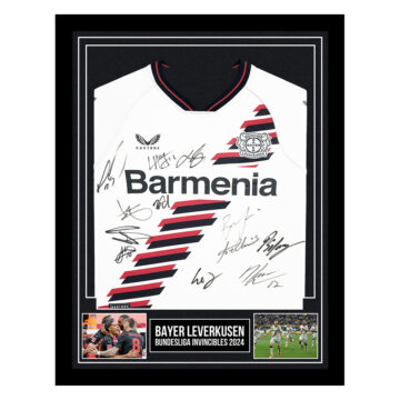 Signed Bayer Leverkusen Framed Shirt - Bundesliga Invincibles 2024
