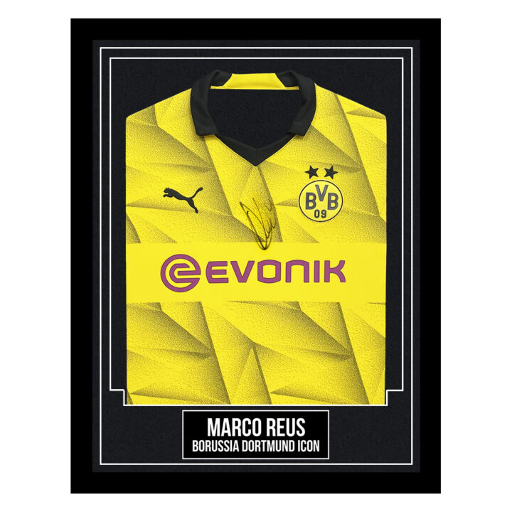 Marco Reus Signed Framed Shirt - Borussia Dortmund Icon