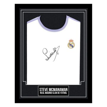 Steve McManaman Signed Framed Shirt - Real Madrid Club de Futbol