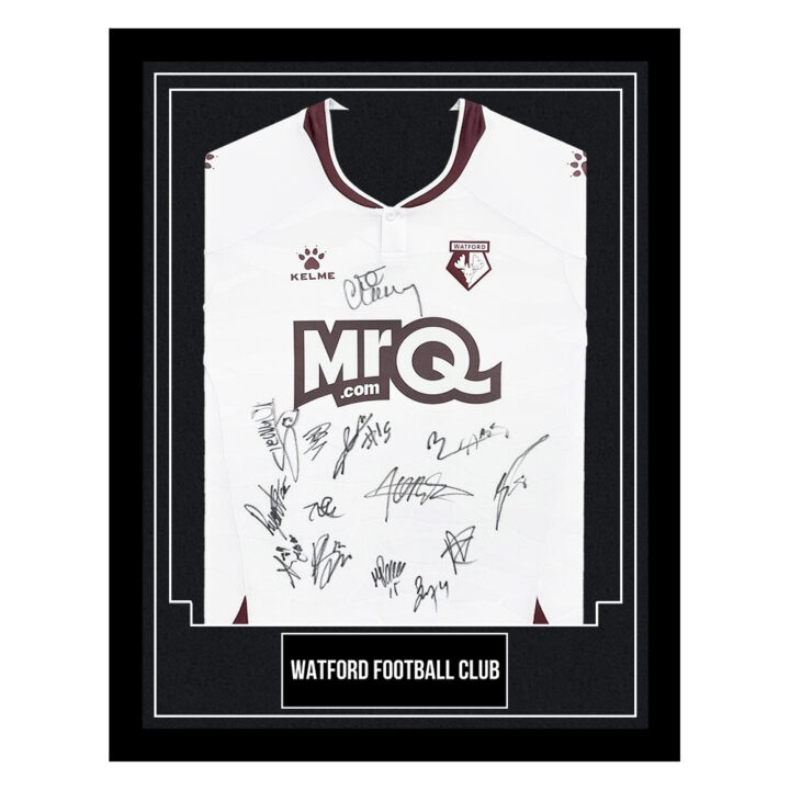 Watford Football Club Signed Framed Away Shirt - Championship 2024