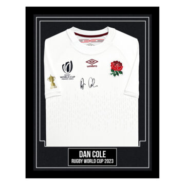 Dan Cole Signed Framed Shirt - Rugby World Cup 2023