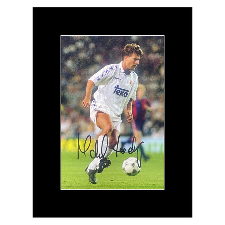 Michael Laudrup Signed Photo Display - 16×12 Real Madrid Icon