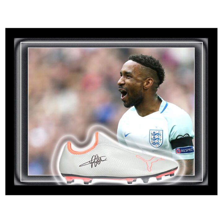Signed Jermain Defoe Boot Framed Dome - England Icon