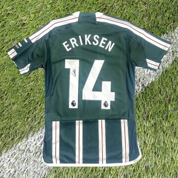 Signed Christian Eriksen Away Shirt - Premier League 2024
