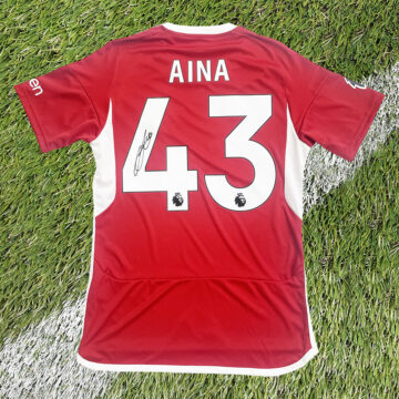 Signed Ola Aina Home Shirt - Premier League 2024