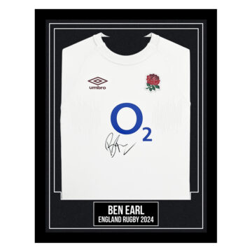 Ben Earl Signed Framed Shirt - England Rugby 2024