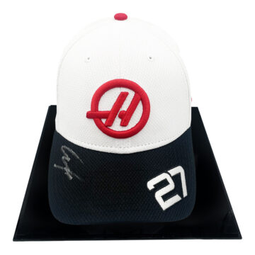 Signed Nico Hulkenberg Framed Hat - Haas F1 Team 2024