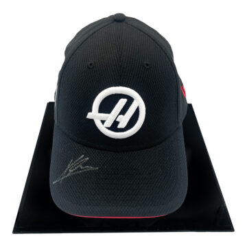 Signed Kevin Magnussen Framed Hat - Haas F1 Team 2024