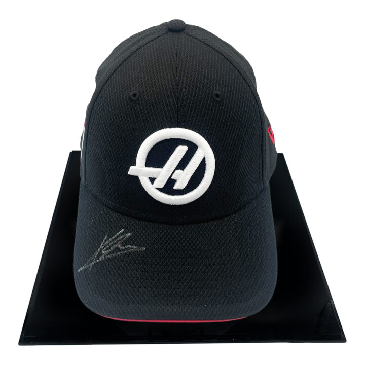 Signed Kevin Magnussen Framed Hat - Haas F1 Team 2024