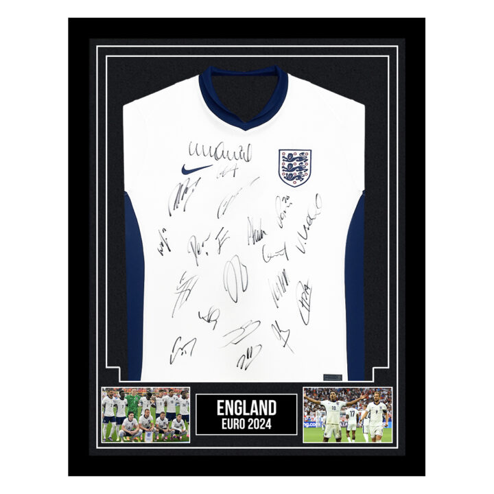 Signed England Framed Shirt - Euro 2024 Squad