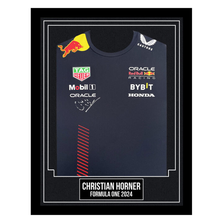 Christian Horner Signed Framed Shirt - Formula One 2024