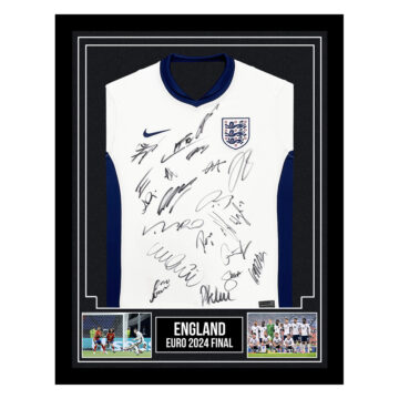 Signed England Framed Shirt - Euro 2024 Final