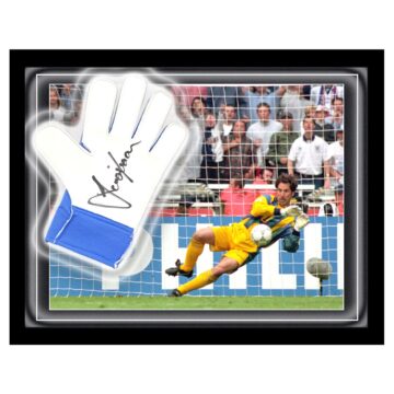 Signed David Seaman Glove Framed Dome - England Icon