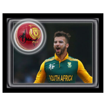 Signed JP Duminy Ball Framed Dome - South Africa Icon