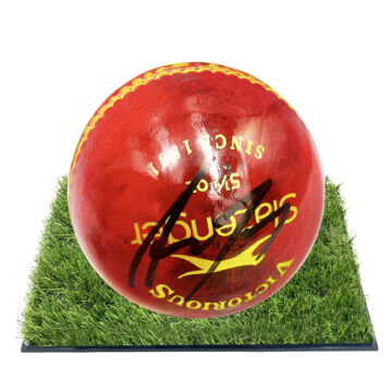 Signed Aaron Finch Framed Ball - Cricket World Cup Winner 2015