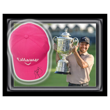 Signed Xander Schauffele Hat Framed Dome - PGA Championship Winner 2024