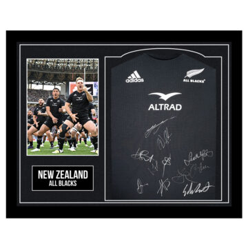 Framed New Zealand Signed Shirt - All Blacks Autograph