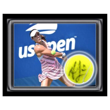 Signed Alize Cornet Ball Framed Dome - Tennis Icon Autograph