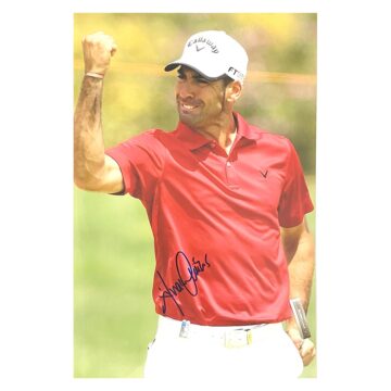 Signed Alvaro Quiros Poster Photo - 18x12 Golf Icon