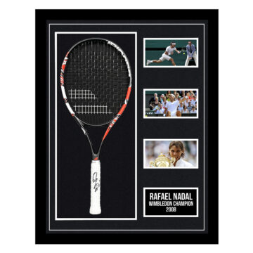 Rafael Nadal Signed Framed Racket – Wimbledon Champion 2010