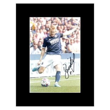 Signed Billy Mitchell Photo Display - 16x12 Millwall F.C. Icon