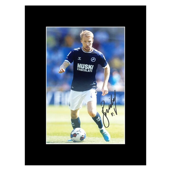 Signed Billy Mitchell Photo Display - 16x12 Millwall F.C. Icon Autograph