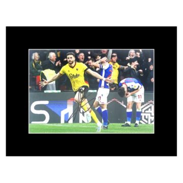 Signed Wesley Hoedt Photo Display - 16x12 Watford F.C. Autograph