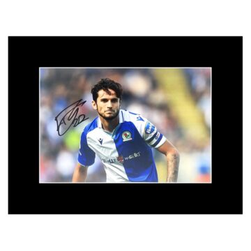Signed Lewis Travis Photo Display - 16x12 Blackburn Rovers Icon
