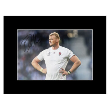 Signed David Ribbans Photo Display - 16x12 England Rugby Autograph