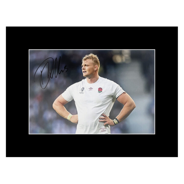 Signed David Ribbans Photo Display - 16x12 England Rugby Autograph