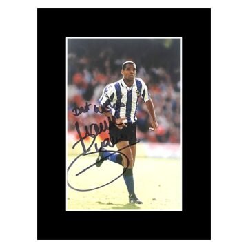 Signed Mark Bright Photo Display - 8x6 Sheffield Wednesday Icon