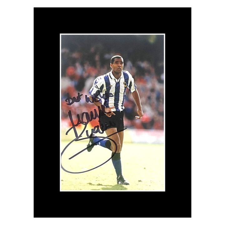 Signed Mark Bright Photo Display - 8x6 Sheffield Wednesday Icon