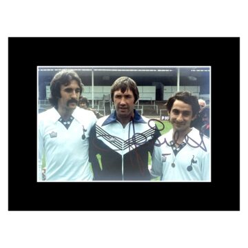 Signed Osvaldo Ardiles Photo Display - 8x6 Spurs Genuine Autograph